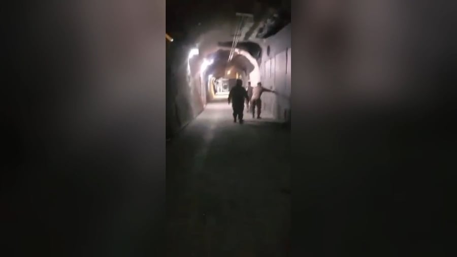 התיעוד של צבא לבנון בתוך מנהרת חיזבאללה