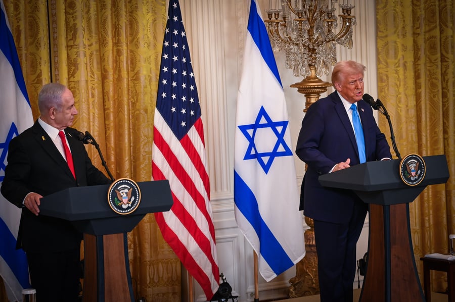 טראמפ ונתניהו, הלילה בבית הלבן