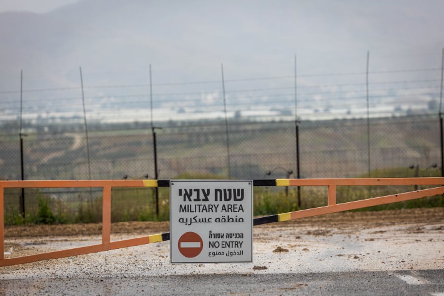 גבול ישראל וירדן. אילוסטרציה