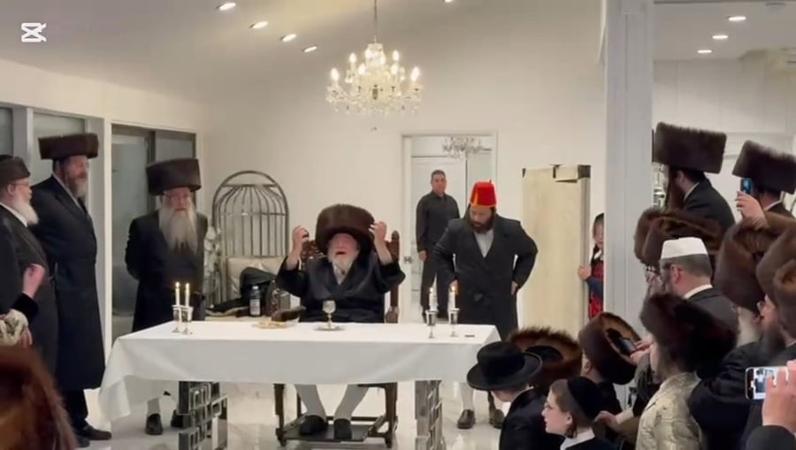 פורים אצל האדמו"ר מויז'ניץ בלוס אנג'לס