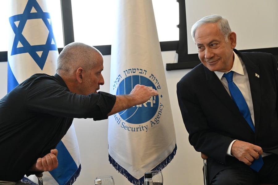 ראש הממשלה נתניהו עם ראש השב"כ רונן בר