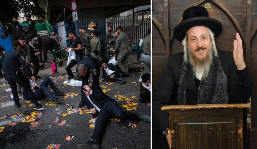 הגאון רבי נפתלי גלנץ והפגנת רצ"פניקים בכניסה לבני ברק