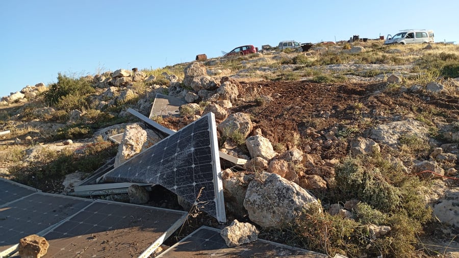 פינוי משפחות מביתן בגבעת אור נחמן בבנימין