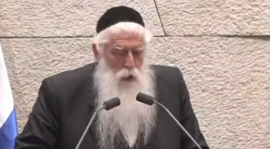 פרוש זעק בכנסת: "הפיתרון להגירה שלילית מירושלים, זה לא פתיחת אתרי בילוי בשבת"