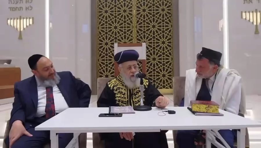 צפו בדברי הראשון לציון בניו יורק