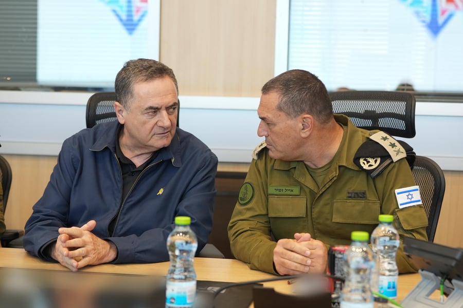 שר הביטחון כץ והרמטכ"ל זמיר