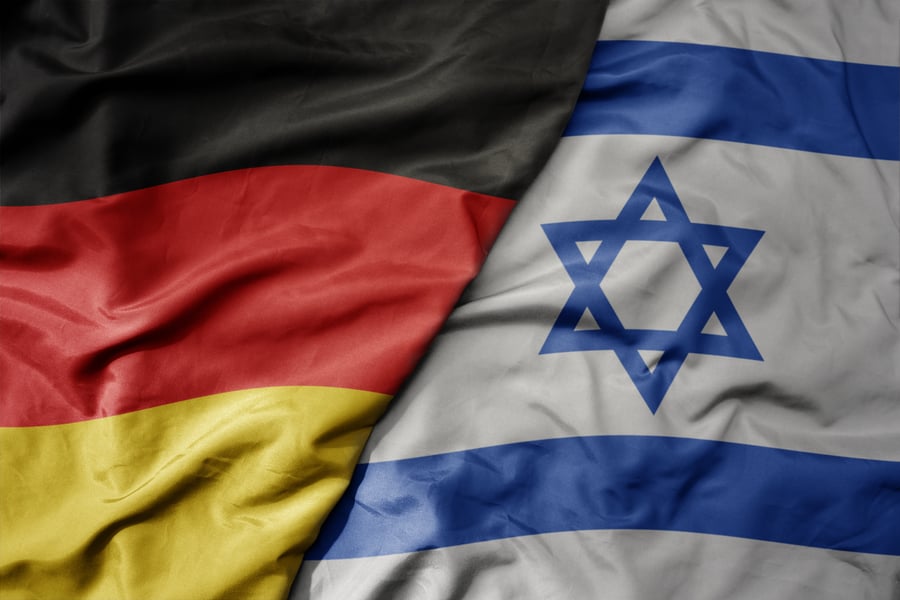 דגלי ישראל גרמניה. אילוסטרציה