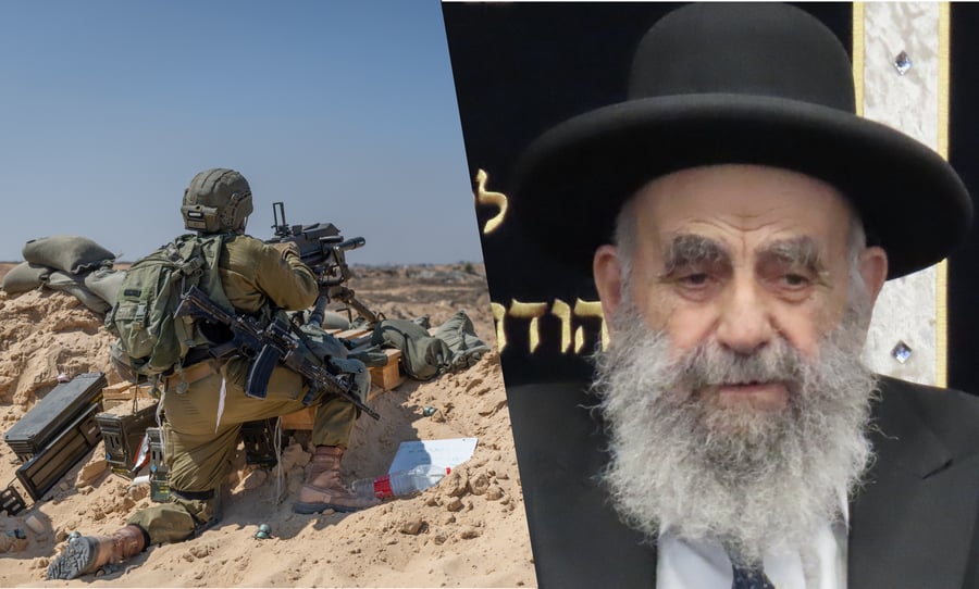 ראש הישיבה הגר"מ צדקה ולוחם בחטיבת חשמונאים