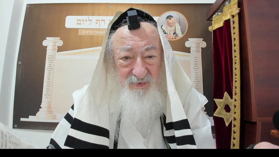 הרב יעקב דוד סטפנסקי בשיעור על מסכת שבועות