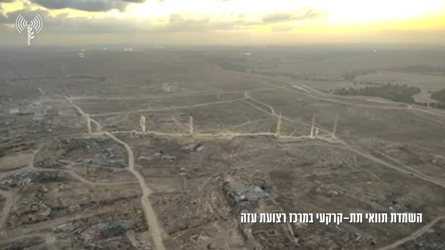 תיעוד מרהיב: צה"ל משמיד תוואי מנהרות ענק ברצועה - וחושף מתחמי שהייה למחבלים