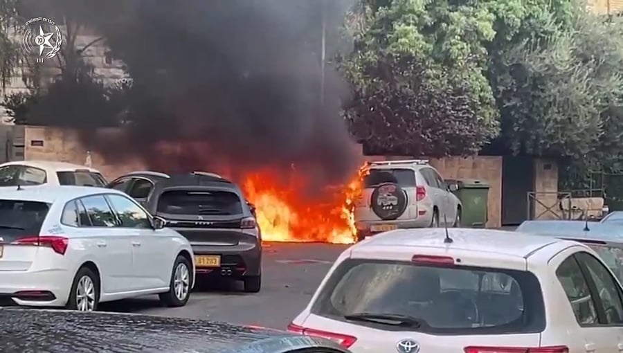 תיעוד מהצצת הרכב הבוקר