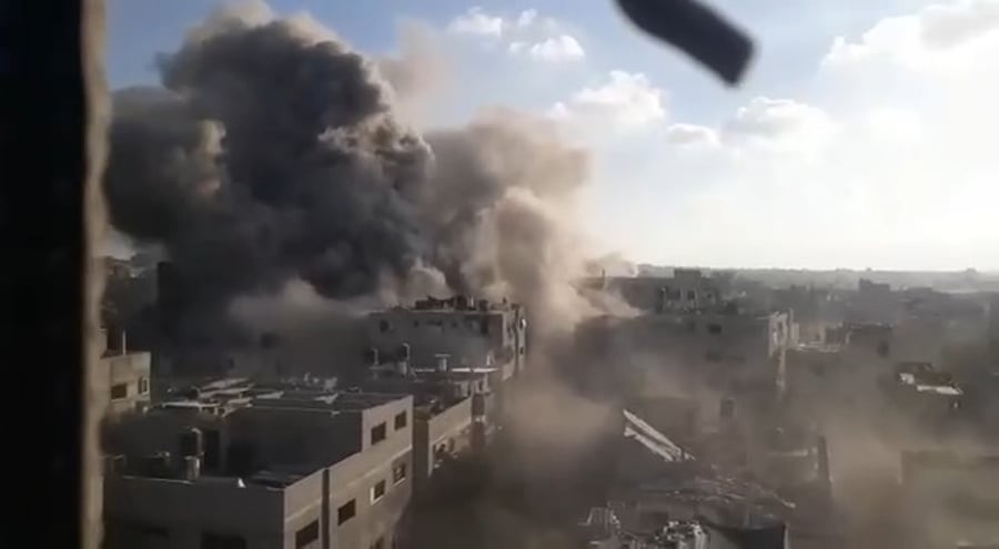 תיעוד דרמטי מהתקיפות בעזה - והלחימה הפסיכולוגית של דובר צה"ל בערבית