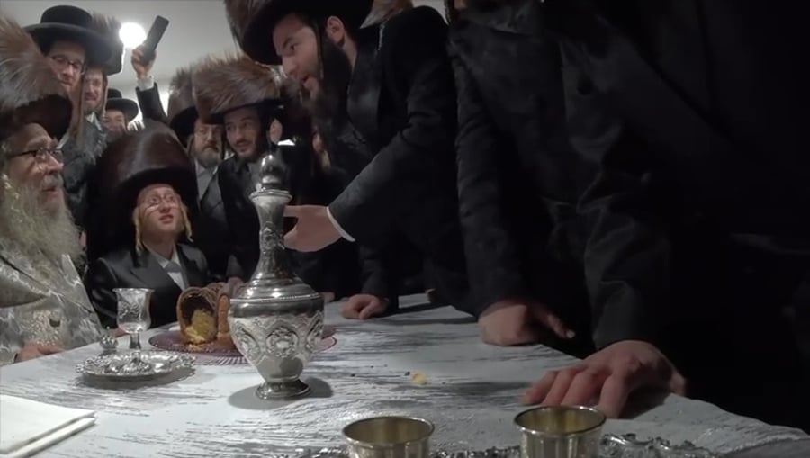 ר' חיים הערש גלנצר מספר לאדמו"ר מסאטמר את הסיפור