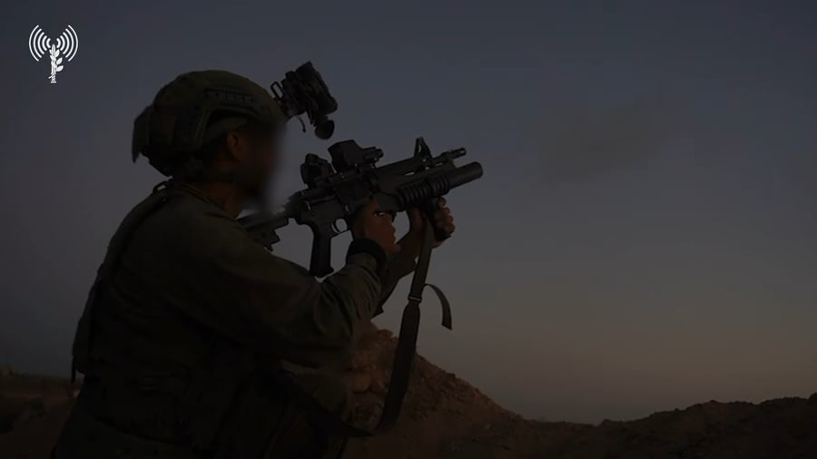 פעילות כוחות צוות הקרב של חטיבת הראל (10) במרחב הקו הצהוב בחאן יונס