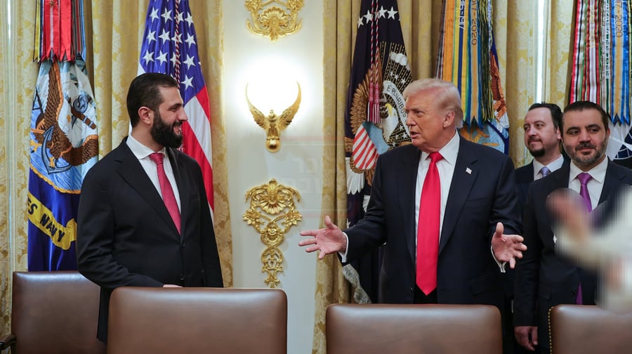 פגישת הנשיא טראמפ והנשיא הסורי א-שרע, השבוע