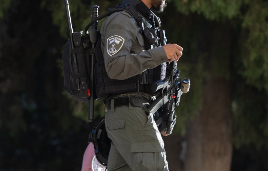שוטר מג"ב | אילוסטרציה, למצולם אין קשר לכתבה