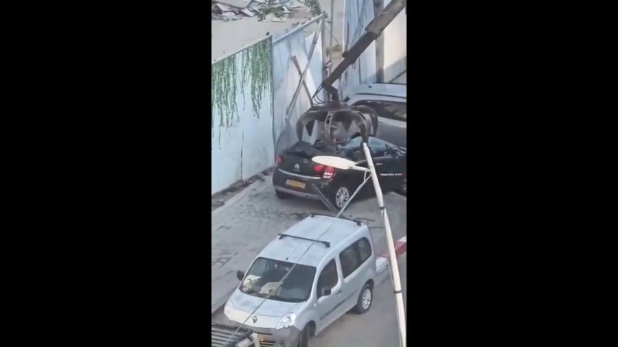 הריסת הרכבים בבני ברק
