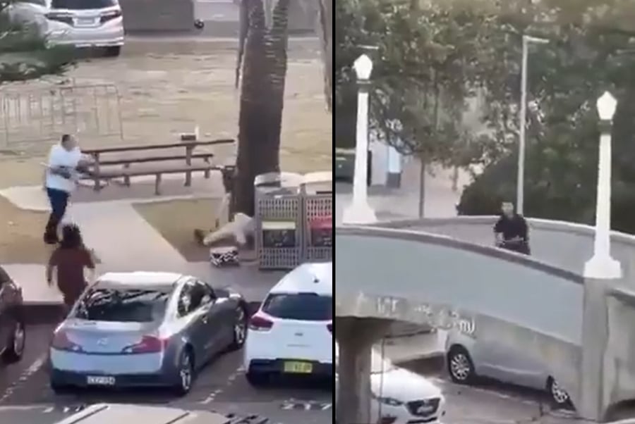 רגעי הפיגוע הקשה בסידני בחודש שעבר