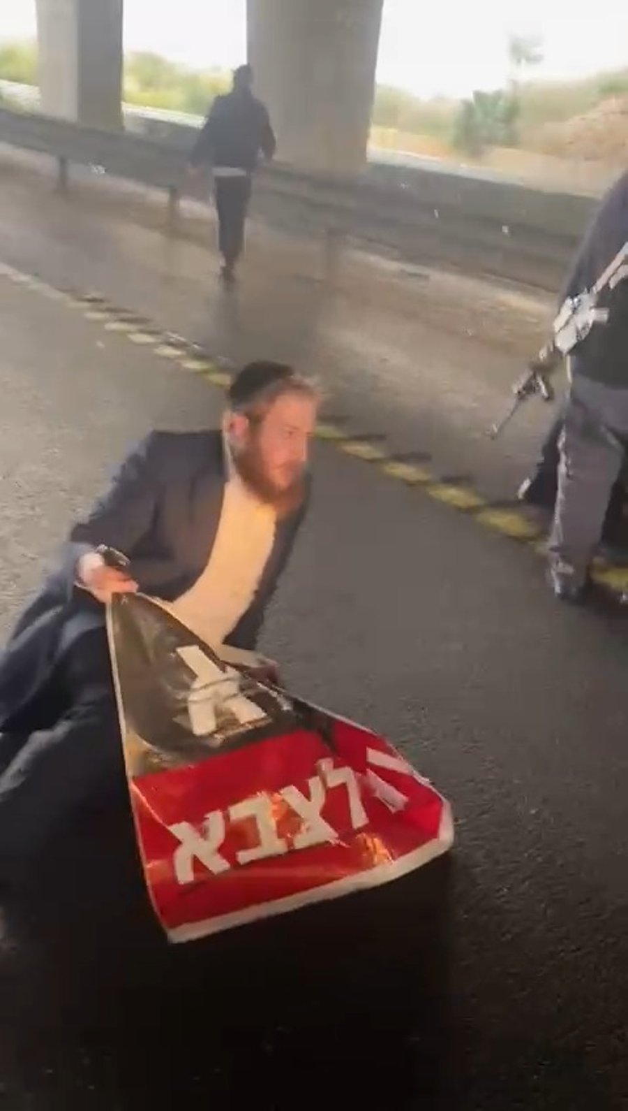 החסימה באזור אשדוד לפני שעה קלה