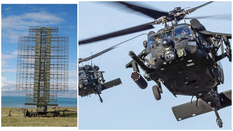 פוטוגניות צבאית הטובה בעולם - מסוקי UH‑60 / AH‑60 Black Hawk - מערת המכ"ם הסינית ה-JY-27A.