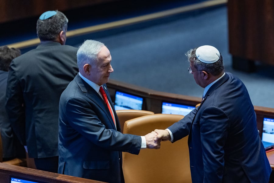 נתניהו ובן גביר בכנסת