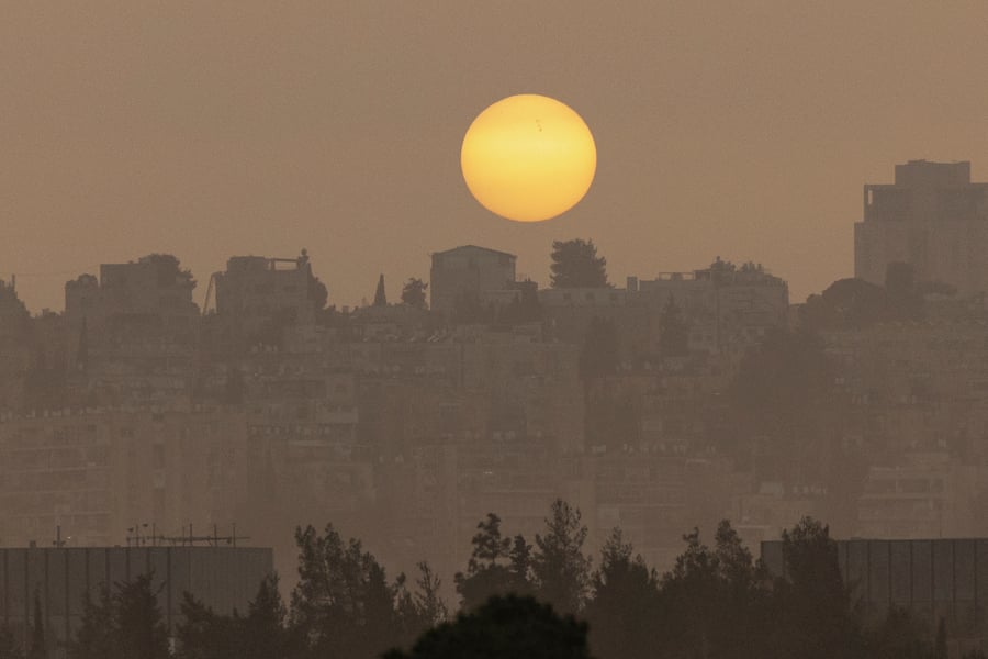 זיהום אוויר חריג בישראל