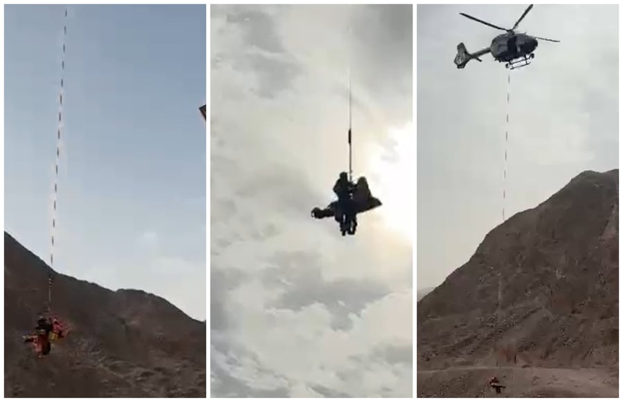 את מי חילצה המשטרה עם מסוק בשטח תלול ומאתגר במיוחד? | צפו