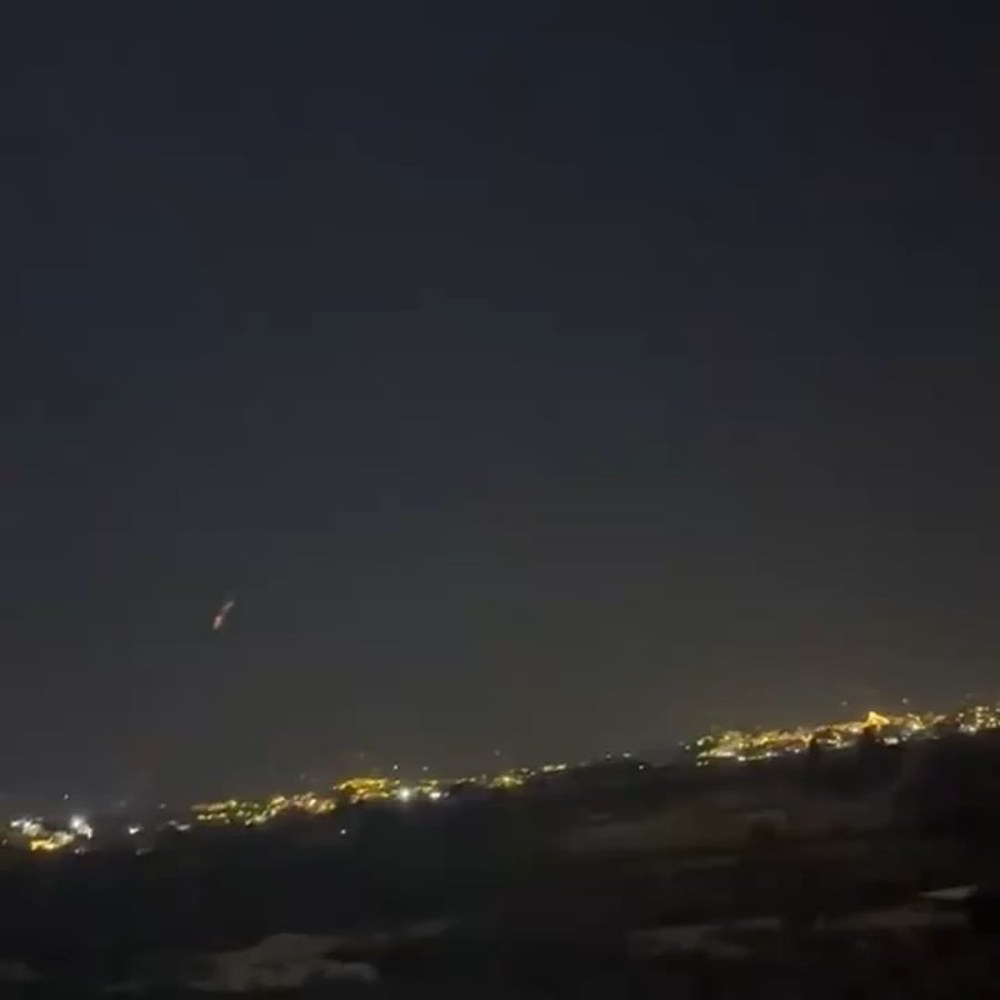 התיעוד שיוחס ליירוט של מערכת 'אור איתן' בגבול לבנון