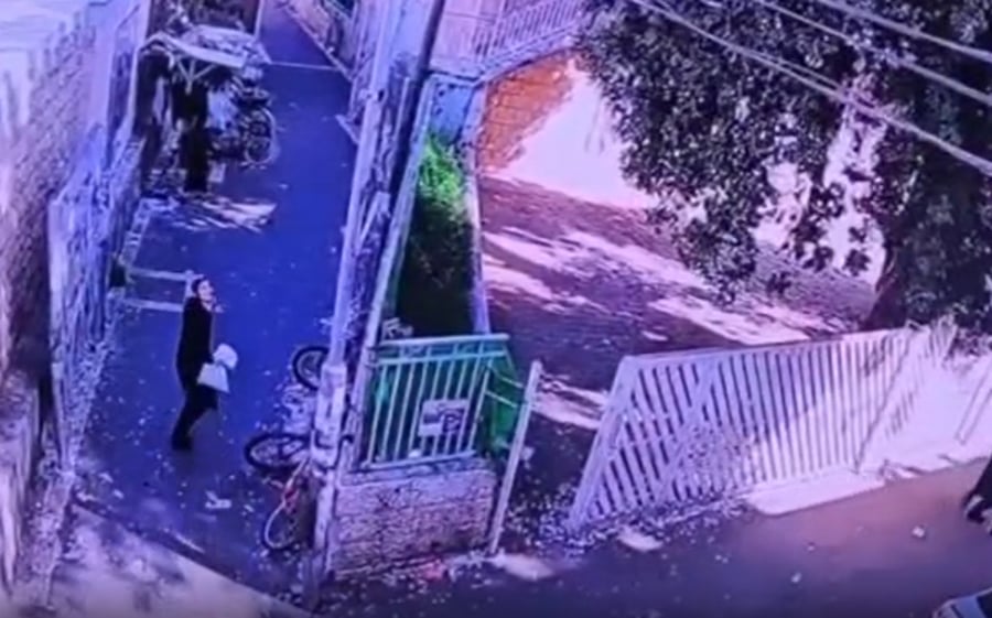 תיעוד דרמטי: בחור חסידי הסתכל על היירוטים בירושלים וכמעט חטף רסיס