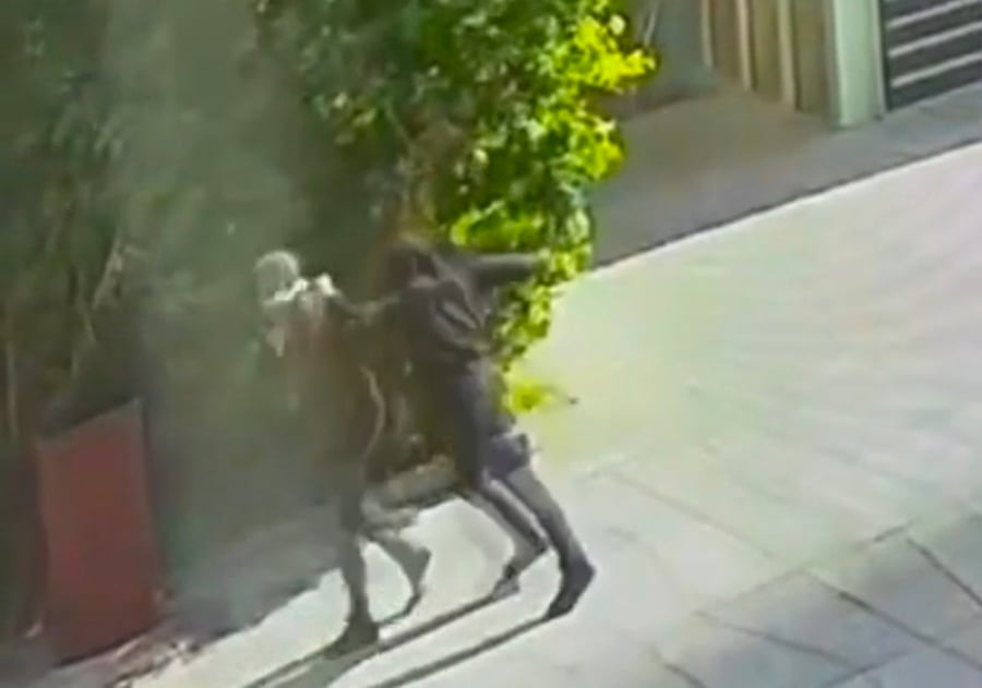 רגעי פיגוע הדקירה