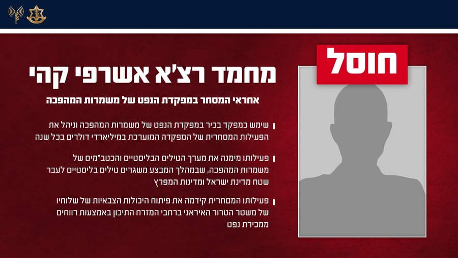 חיסול בלב טהרן: צה"ל השמיד את "קופת המזומנים" של איראן