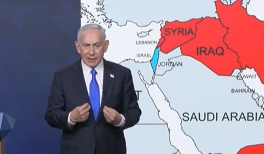 בשילוב מצגת: ראש הממשלה נתניהו בהצהרה על המלחמה באיראן