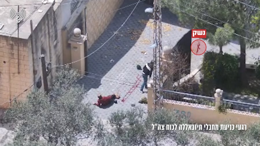 תיעוד חריג מלבנון: המחבלים זורקים את הנשק ונכנעים לכוחות
