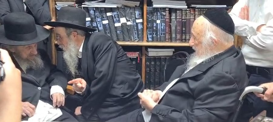 הגר"ד לנדו עלה להגרב"ד פוברסקי | תיעוד קצר