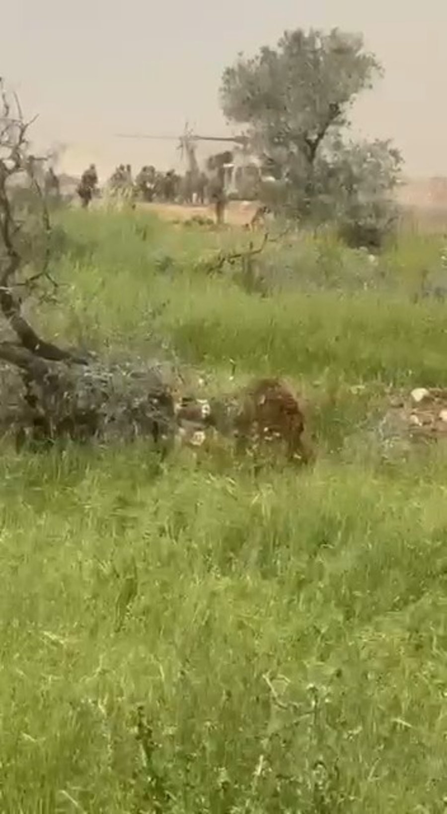 הרחפן מתרסק סמוך למסוק המפנה פצועים