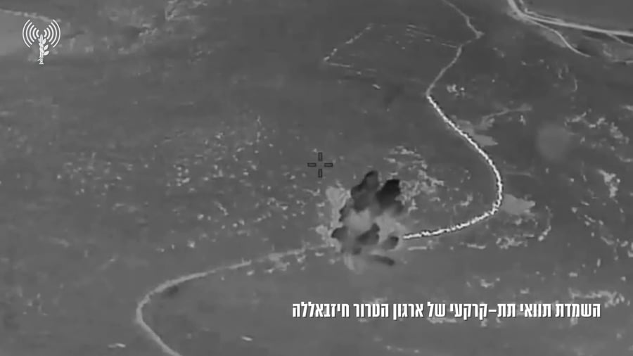 השמדת תוואי תת-קרקעי של ארגון הטרור חיזבאללה בדרום לבנון