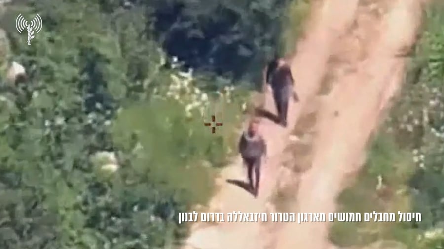 תיעוד מחיסול מחבלי ארגון הטרור חיזבאללה בדרום לבנון