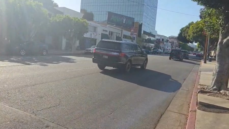 השיירה המאובטחת של הראש"ל בלוס אנג'לס
