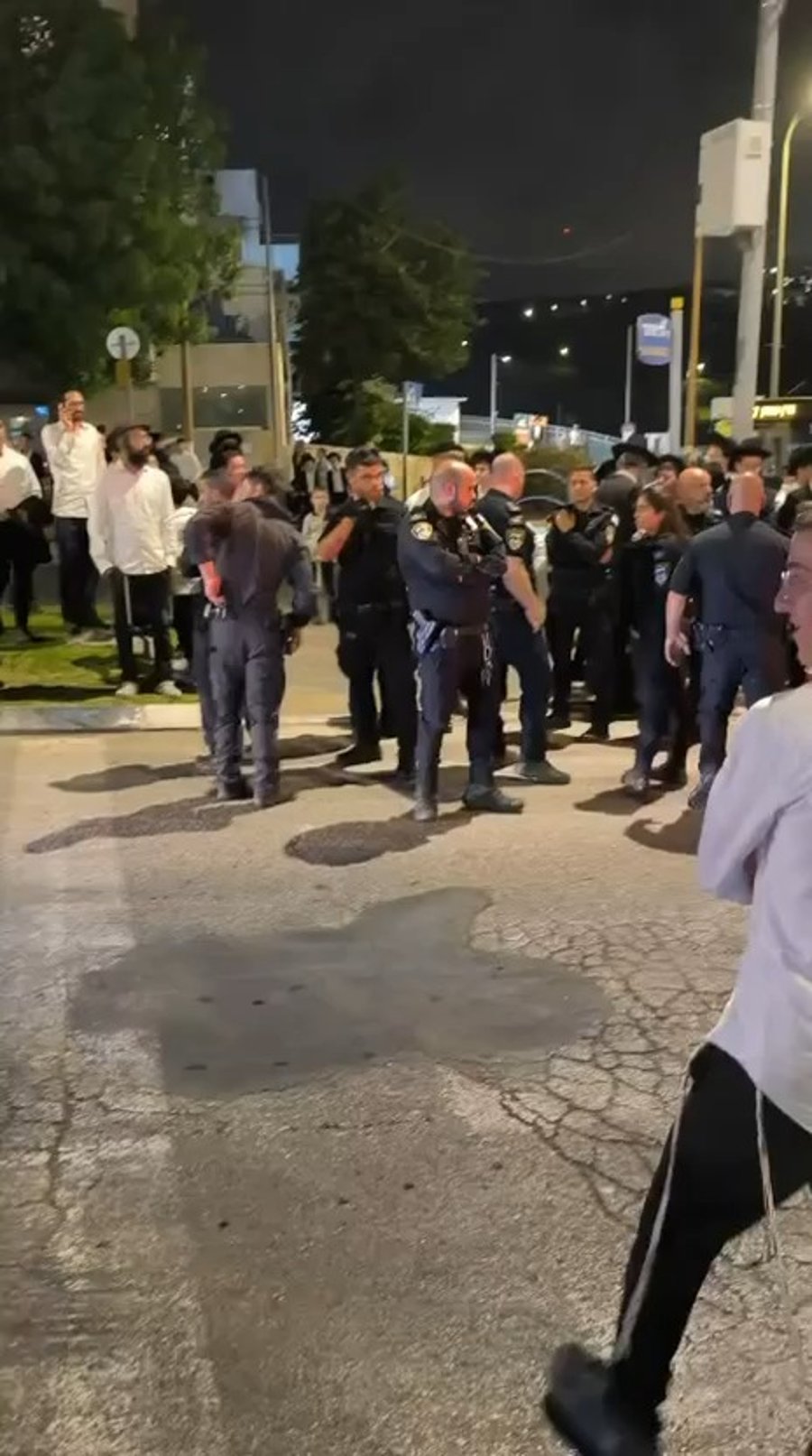 המהומה במודיעין עילית הערב