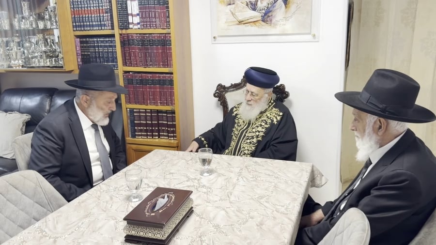 פגישת דרעי במעונו של הראש"ל | צפו בתיעוד בלעדי