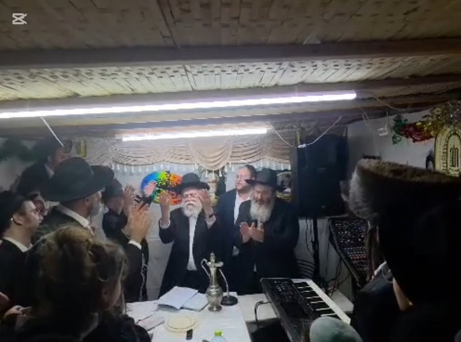 חול המועד סוכות אצל הגאון רבי בנימין דוד אלישיב שליט"א | צילום: באדיבות המצלם