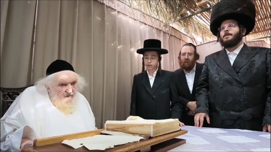 חג הסוכות אצל הגאון רבי משה שטרנבוך שליט"א | צילום: א. אייזנבאך, דוד ארזני