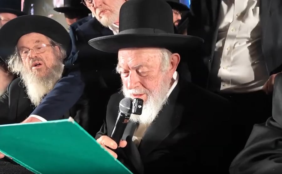הגר"י זילברשטיין בעצרת דגל התורה
