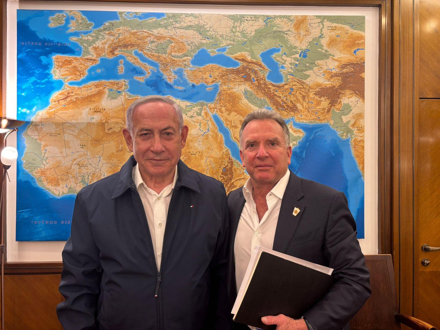נתניהו עם שליחו של טראמפ סטיב ויטקוף