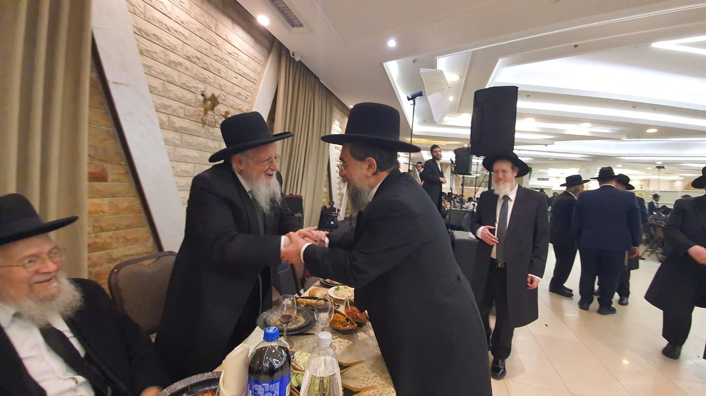 שמחת נישואי נכד הגר"א סאלים עם נכדת הגרש"י זעפראני