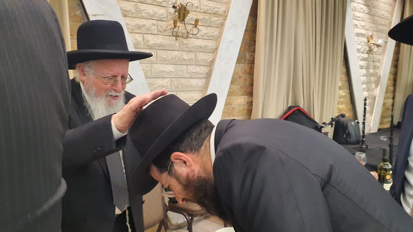 שמחת נישואי נכד הגר"א סאלים עם נכדת הגרש"י זעפראני