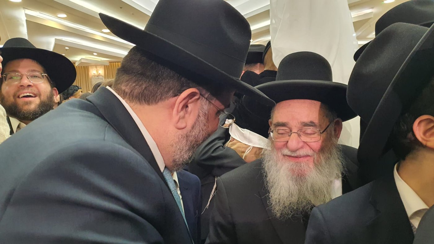 שמחת נישואי נכד הגר"א סאלים עם נכדת הגרש"י זעפראני