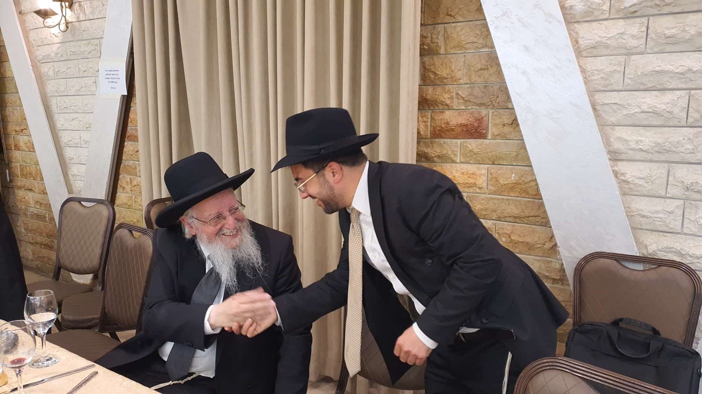 שמחת נישואי נכד הגר"א סאלים עם נכדת הגרש"י זעפראני