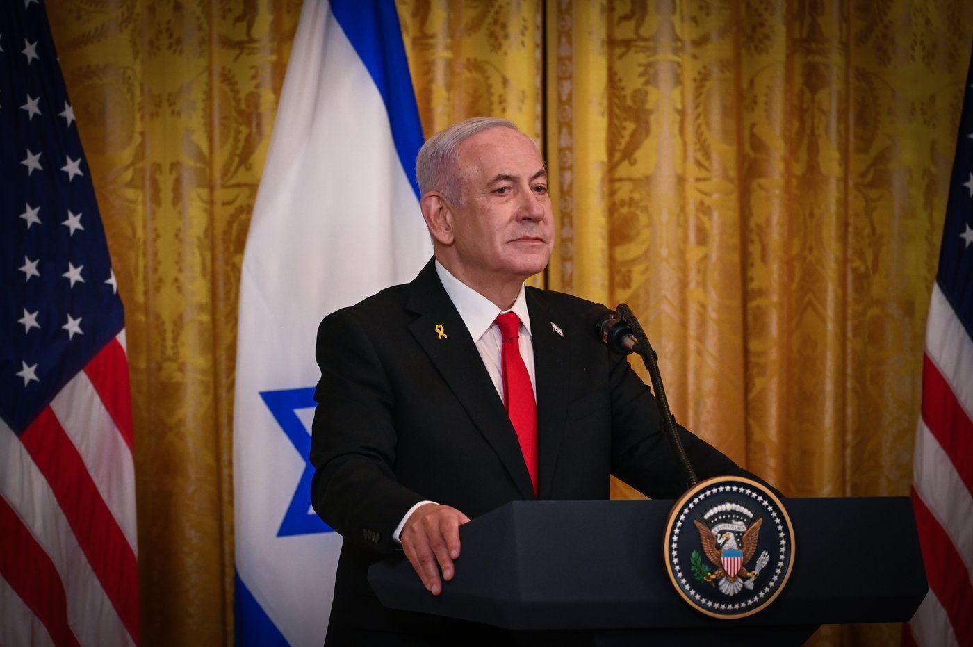 נתניהו במסיבת העיתונאים