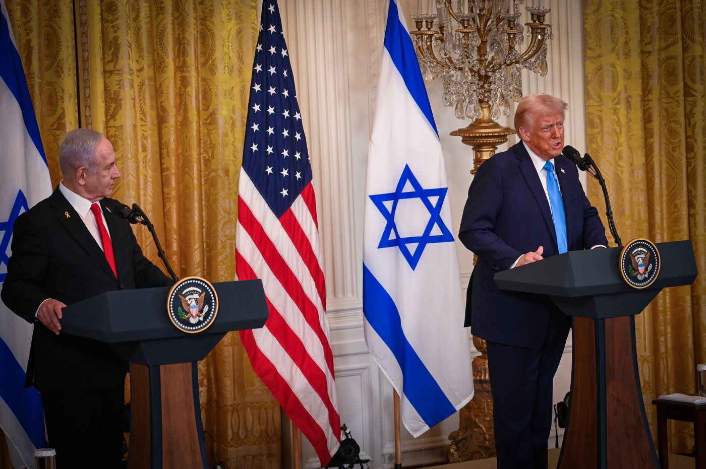 טראמפ ונתניהו, הלילה בבית הלבן